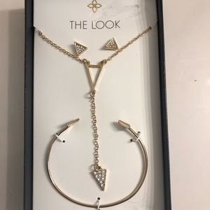 The look jewelry trio goldtone
